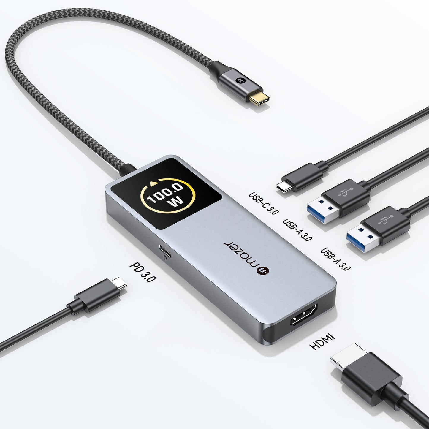 InfiniteHub Ai USB C Hub 5-In-1 with Smart Display