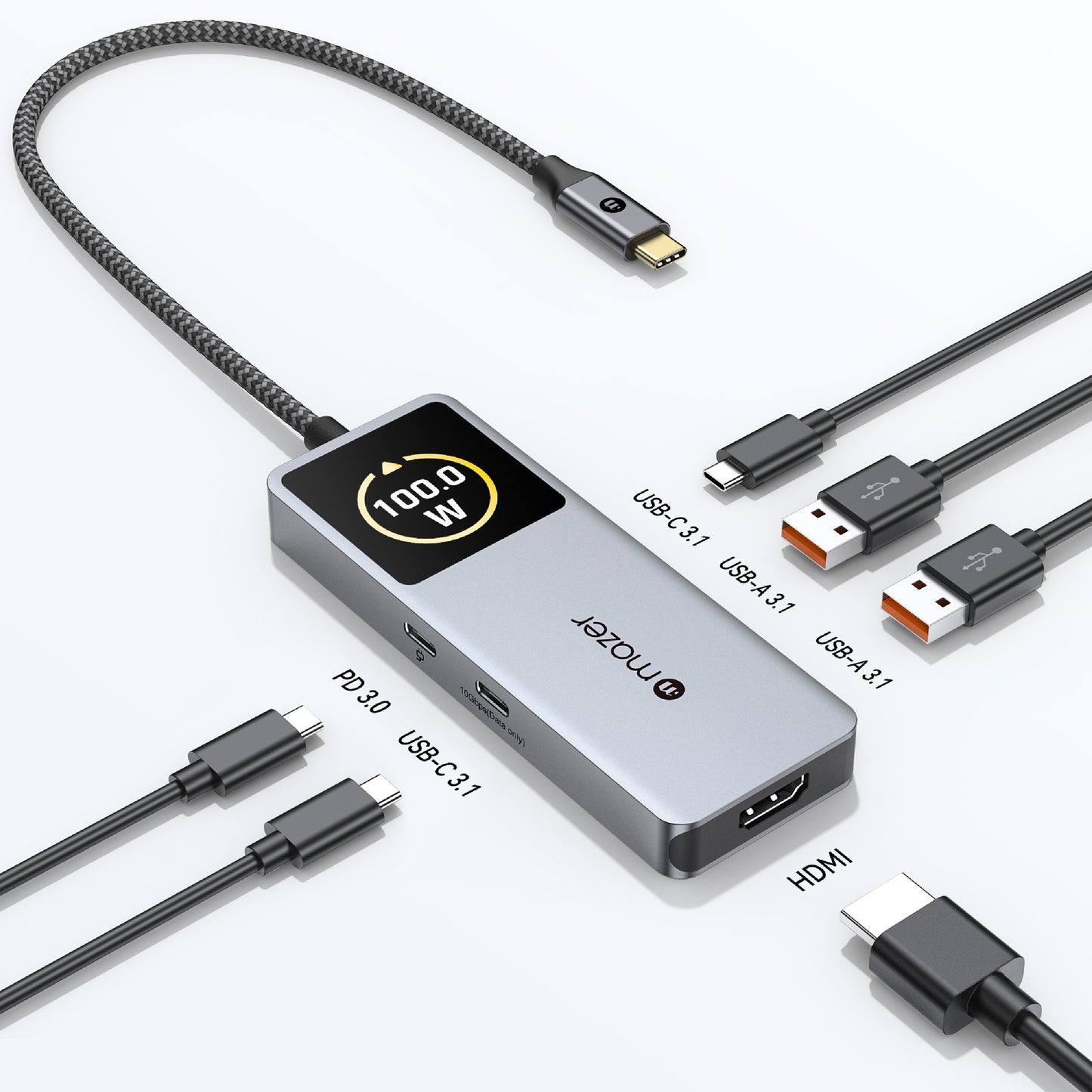 InfiniteHub Ai USB C Hub 6-In-1 with Smart Display