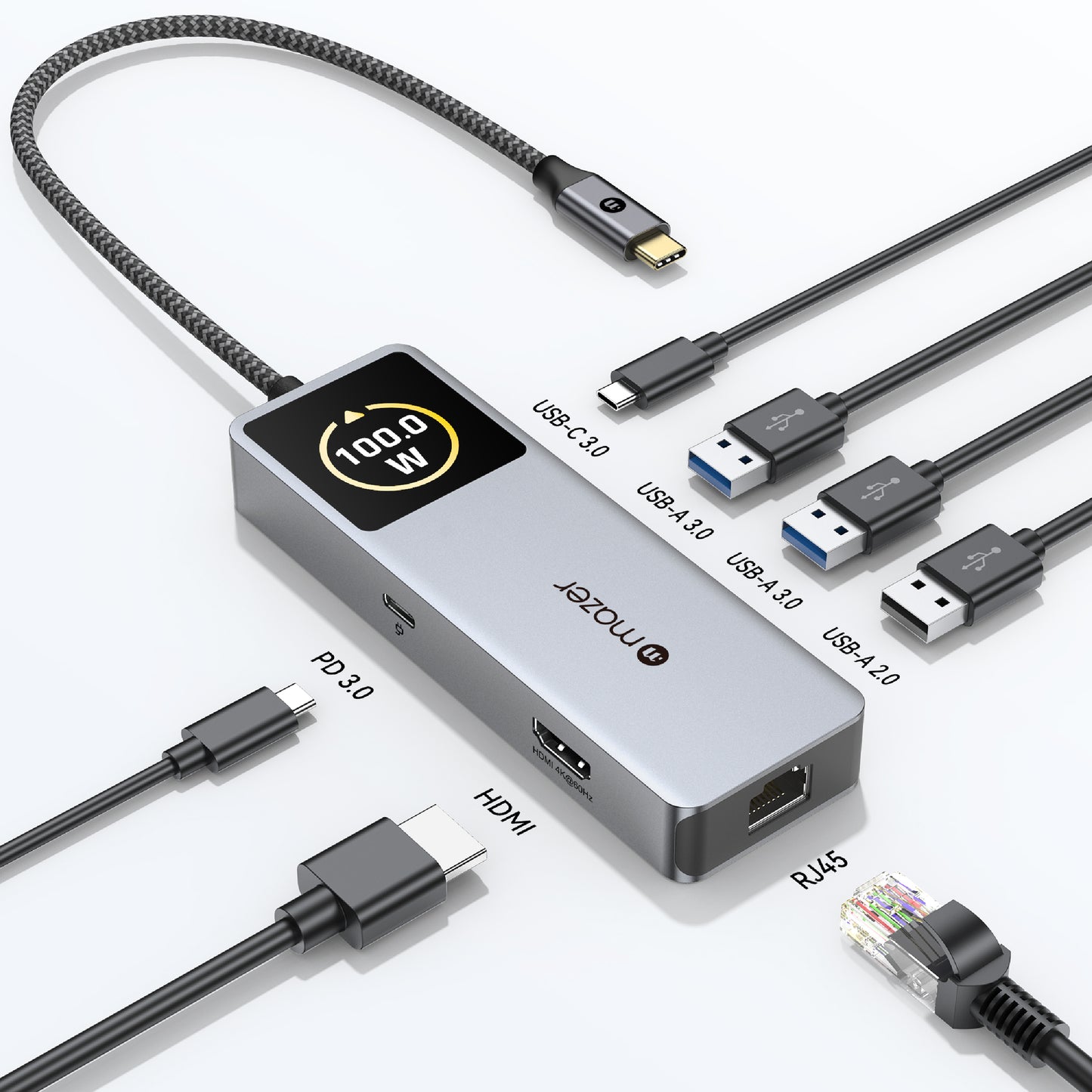 InfiniteHub Ai USB C Hub 7-In-1 with Smart Display