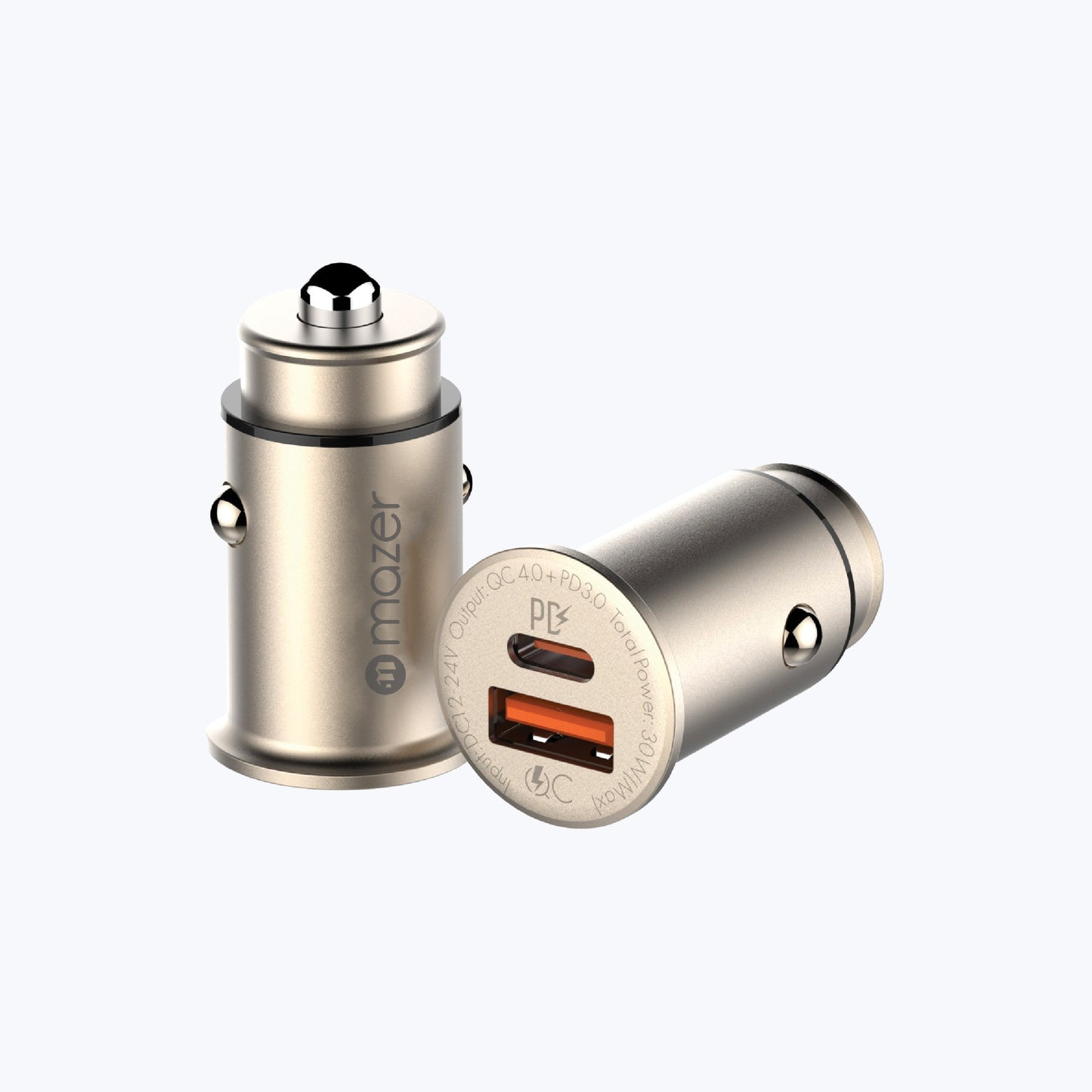 46W USB-C + USB-A Car Charger