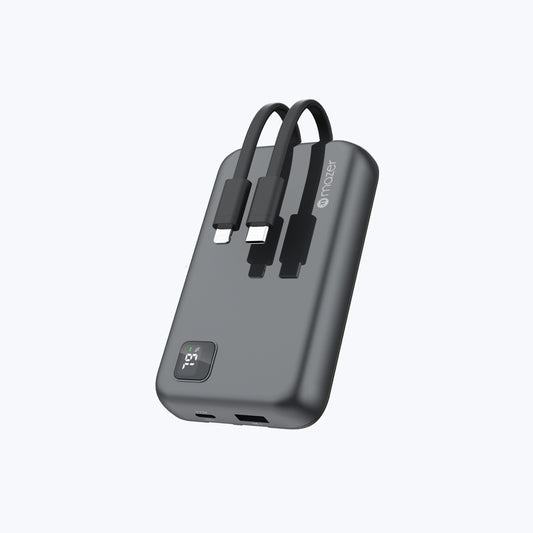 PowerCharge Link 10,000mAh (Built-in Lightning + USB C Cables) Power Bank