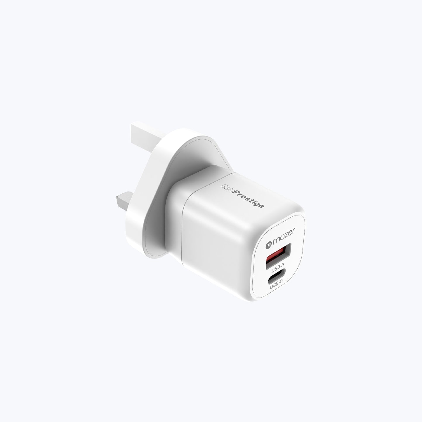 GaNPrestige V5 20W GaN Wall Charger US + UK Pin (2 Ports)