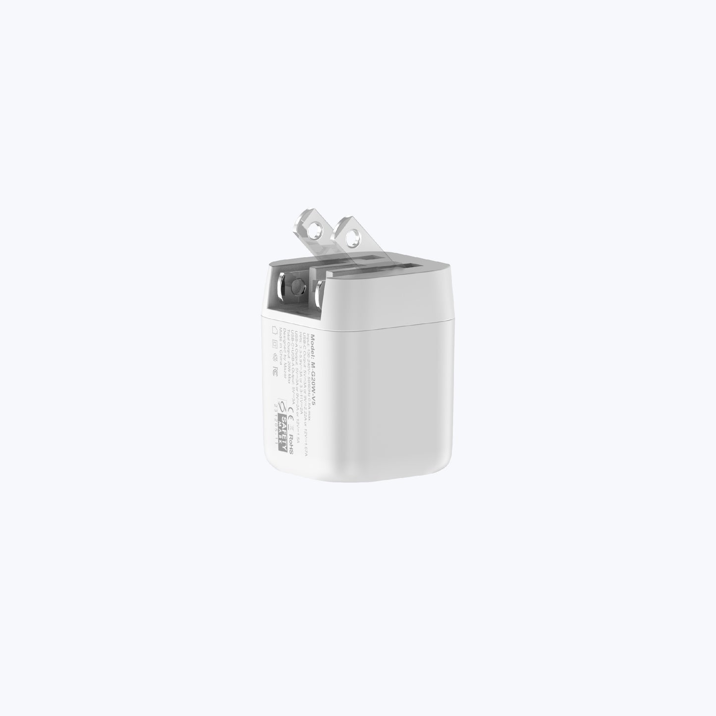 GaNPrestige V5 20W GaN Wall Charger US + UK Pin (2 Ports)