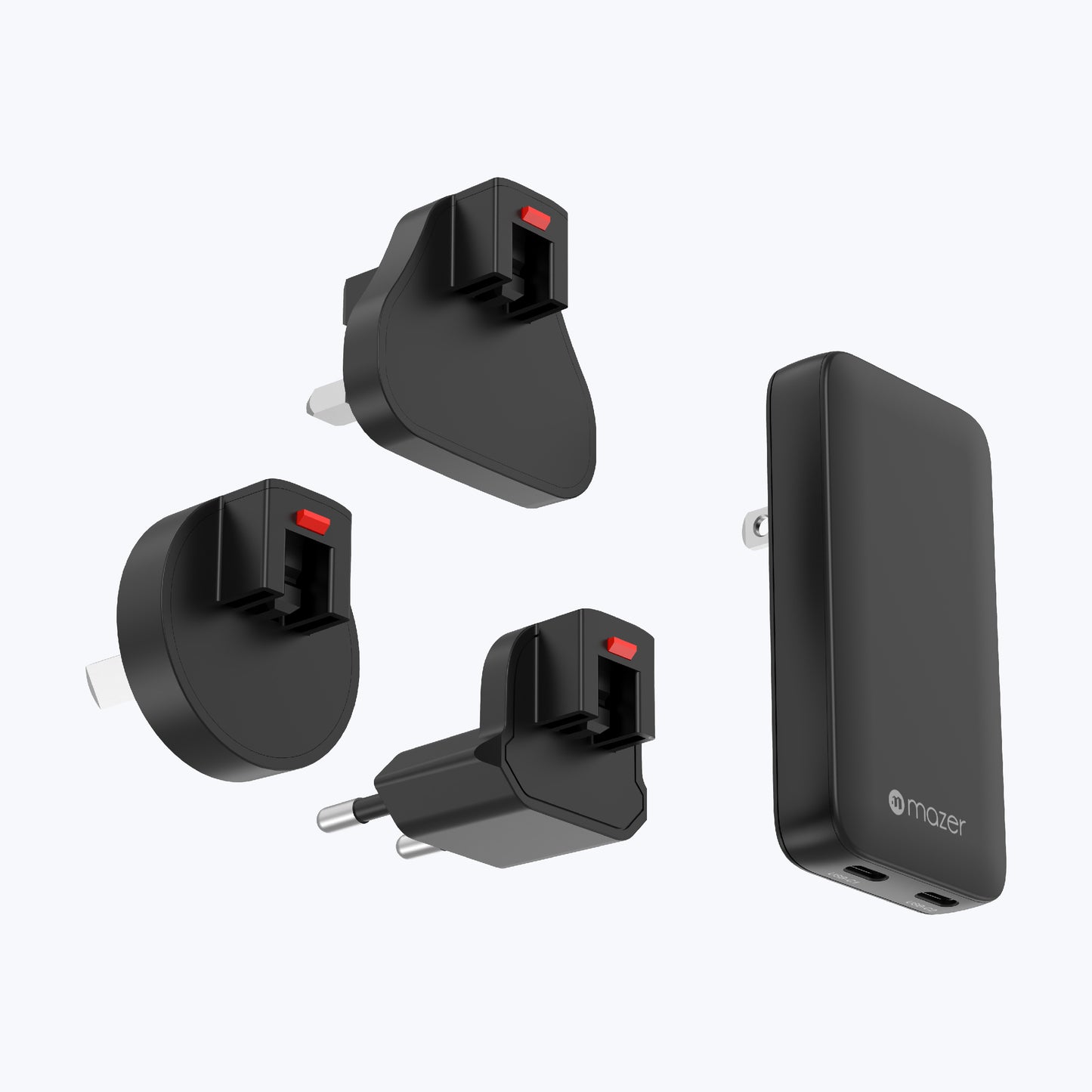 GaNPrestige Slim 2C 65W GaN Wall Charger With Travel Pins (2 Ports)