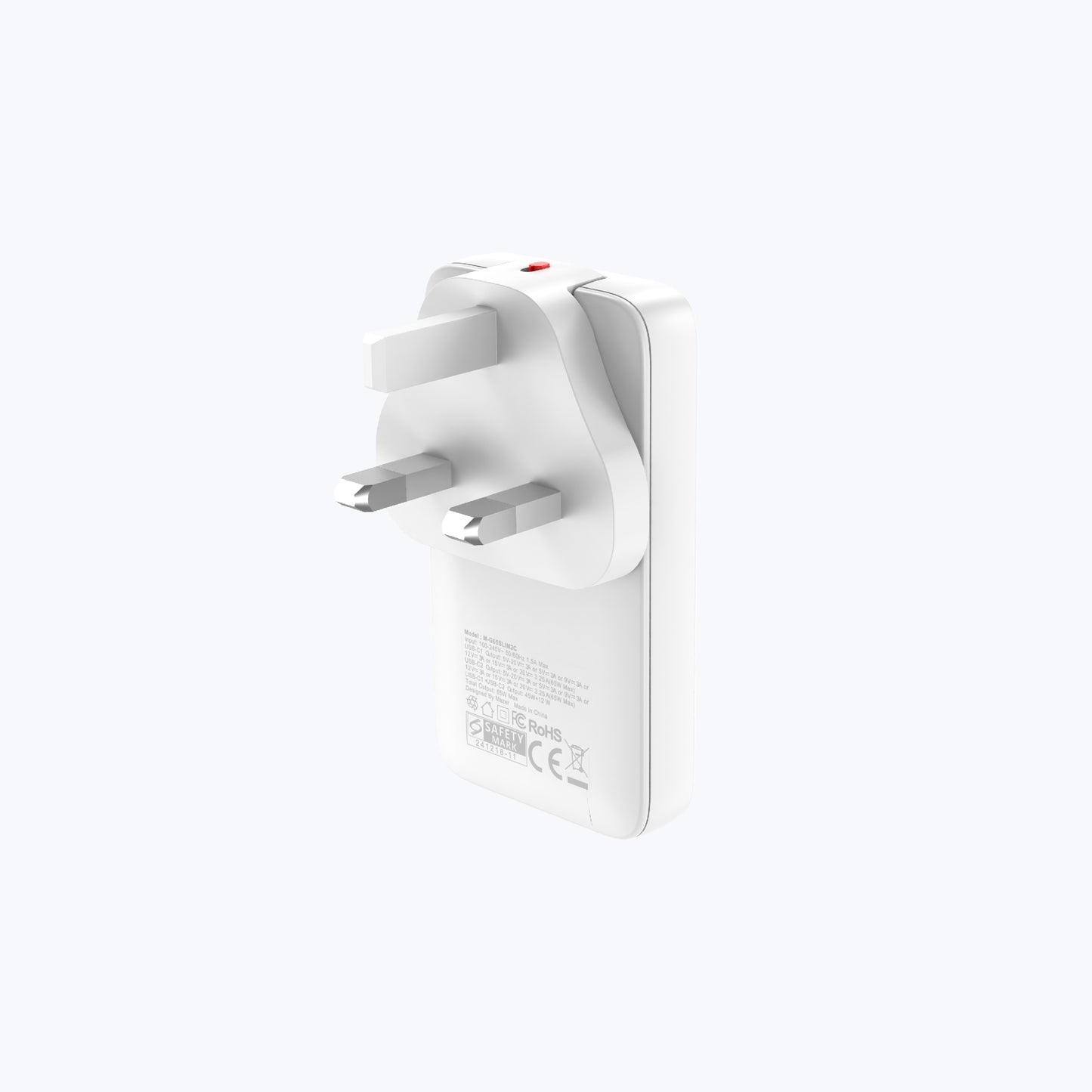 GaNPrestige Slim 2C 65W GaN Wall Charger With Travel Pins (2 Ports)