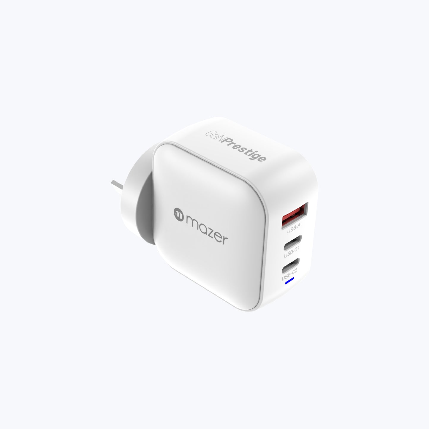 GaNPrestige V5 70W GaN Wall Charger with Travel Pins (3 Ports)