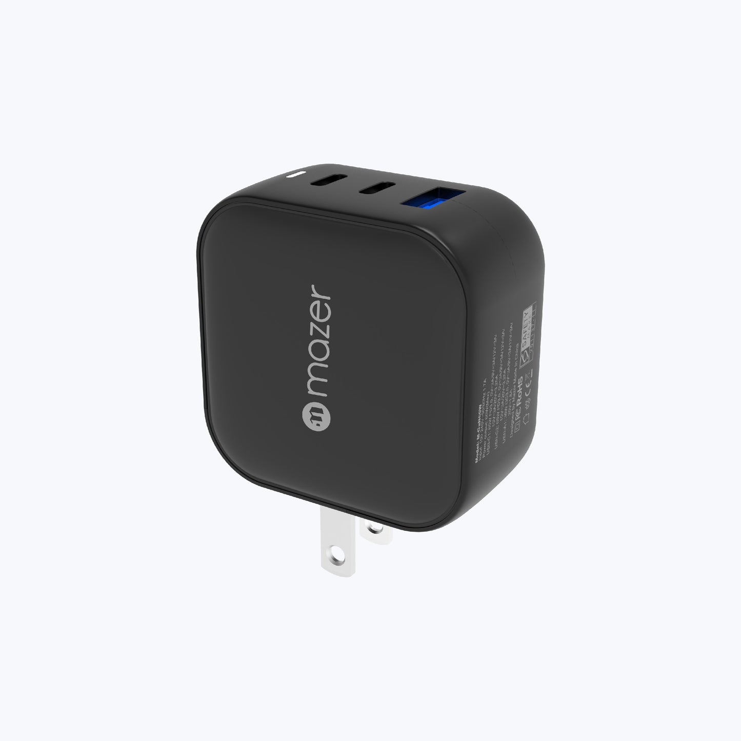 GaNPrestige 66W GaN Wall Charger with Travel Pins (3 Ports)