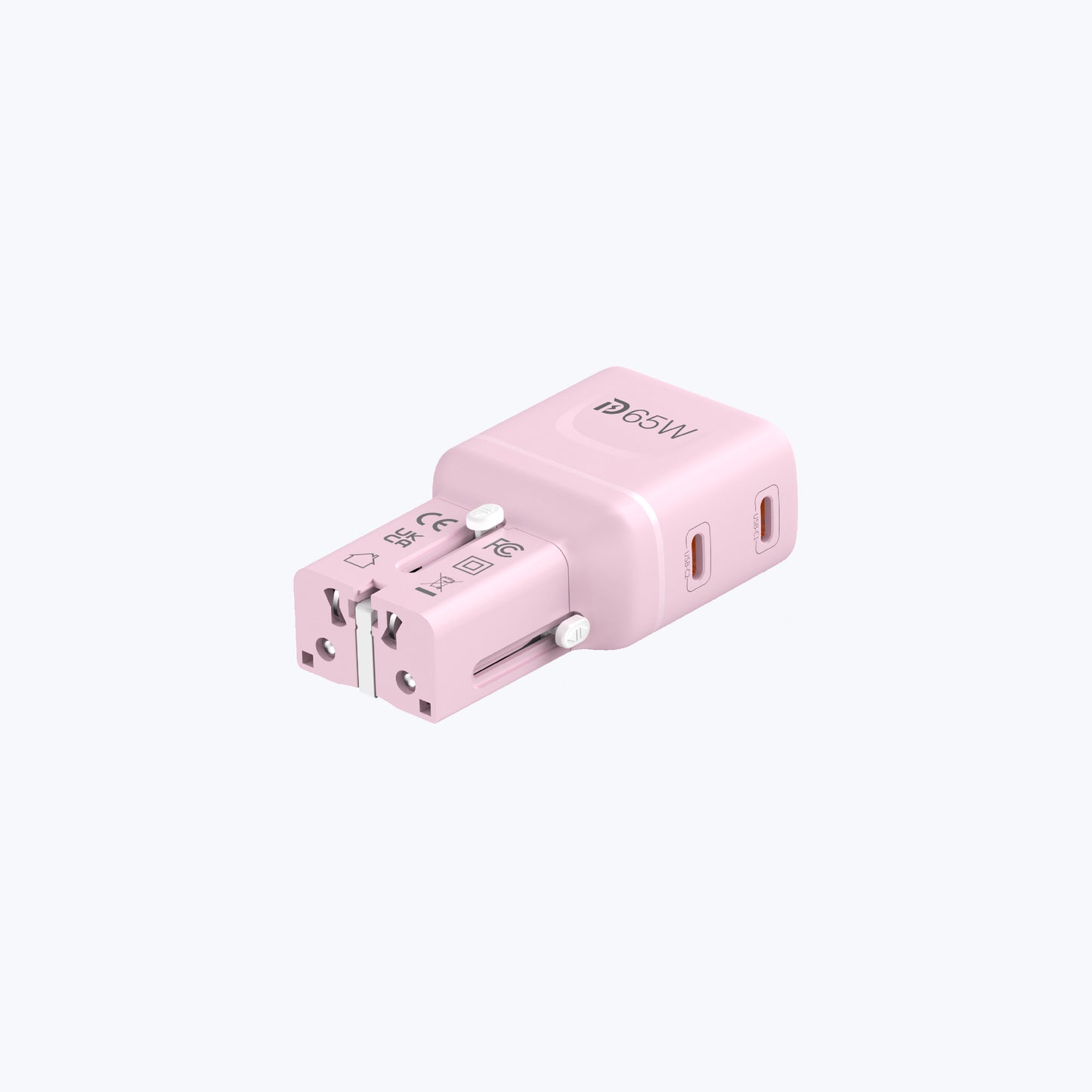 InfiniteTravel Pocket 65W Travel Charger Universal Travel Charger with USB-C Ports