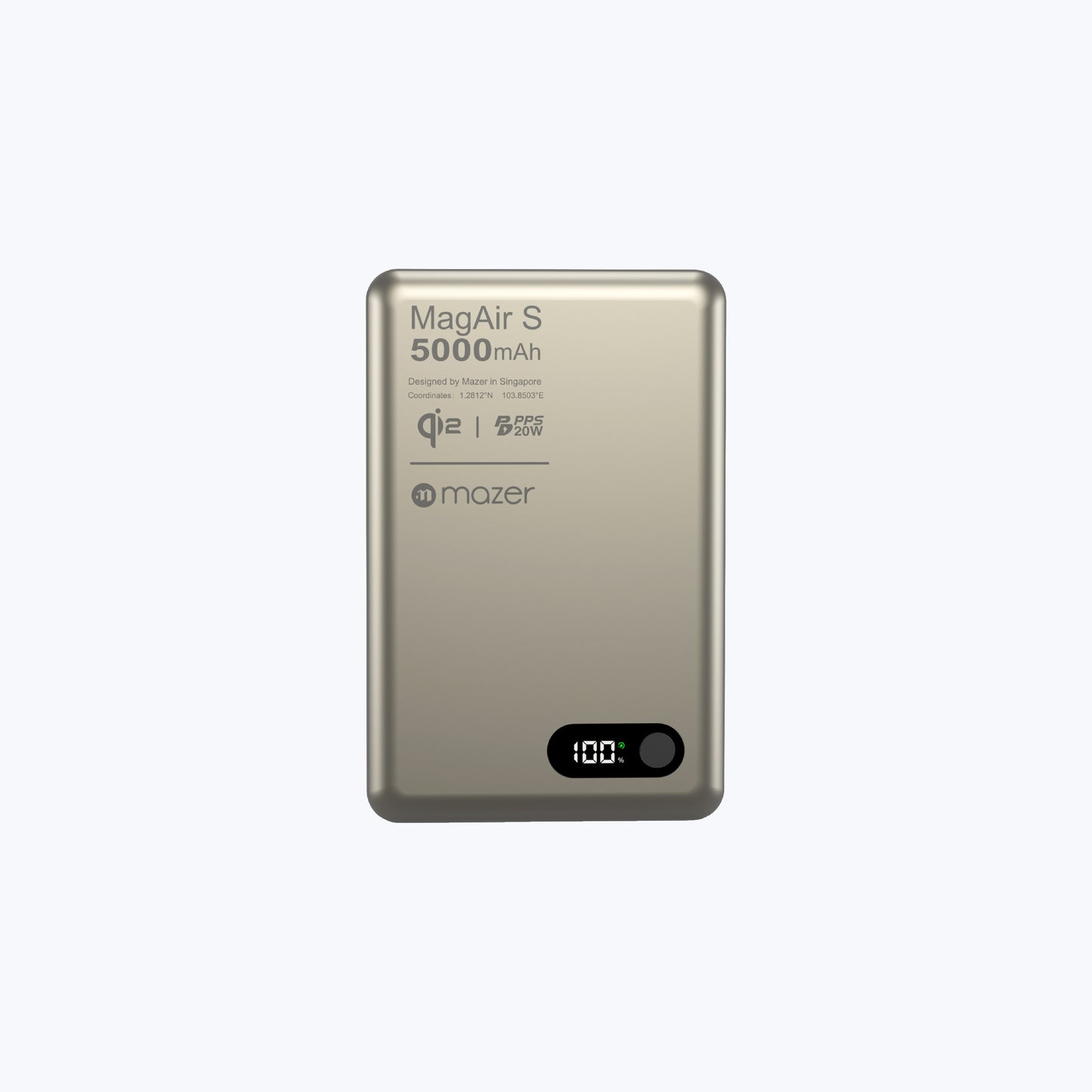 MagAir29 5000mAh Ultra Slim Magnetic Wireless Power Bank Qi2 Certified 15W