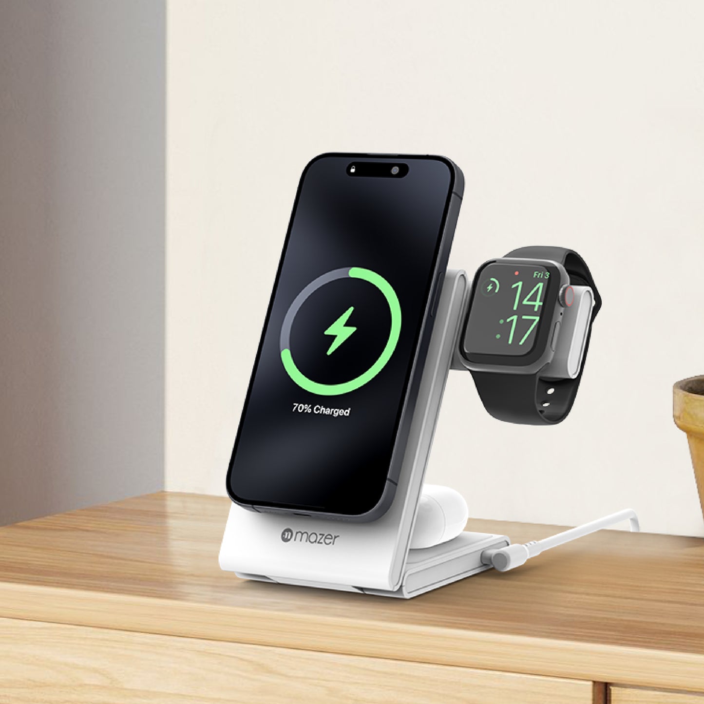 MagFold Three 3-in-1 Wireless Charger