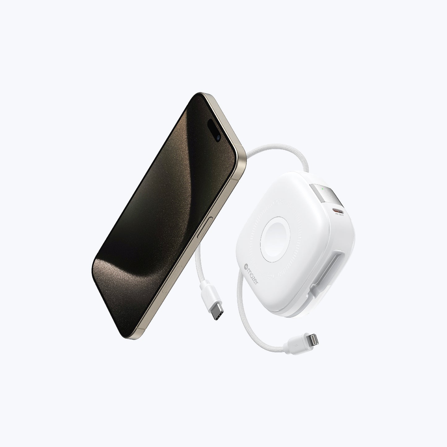 MagLink18i 10,000mAh Magnetic Wireless (Built-in USB-C+Lightning Cables) Apple Watch Charging Power Bank
