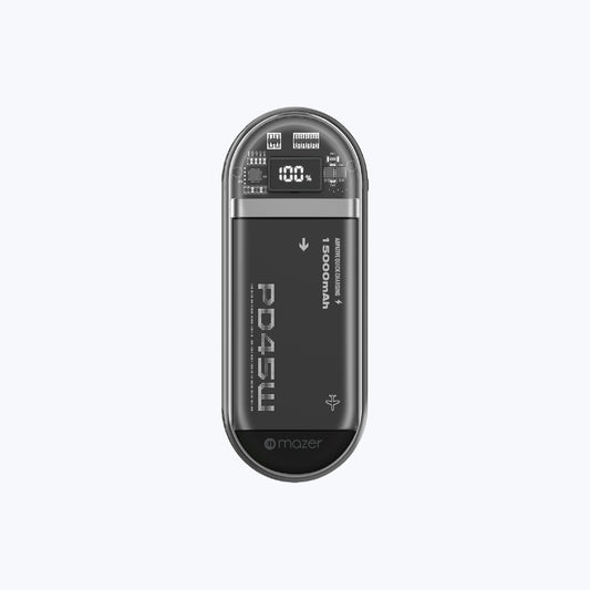 PowerCharge Link 1545 15000mAh PD45W (Built-in Dual USB-C + Lightning Cables) Power Bank