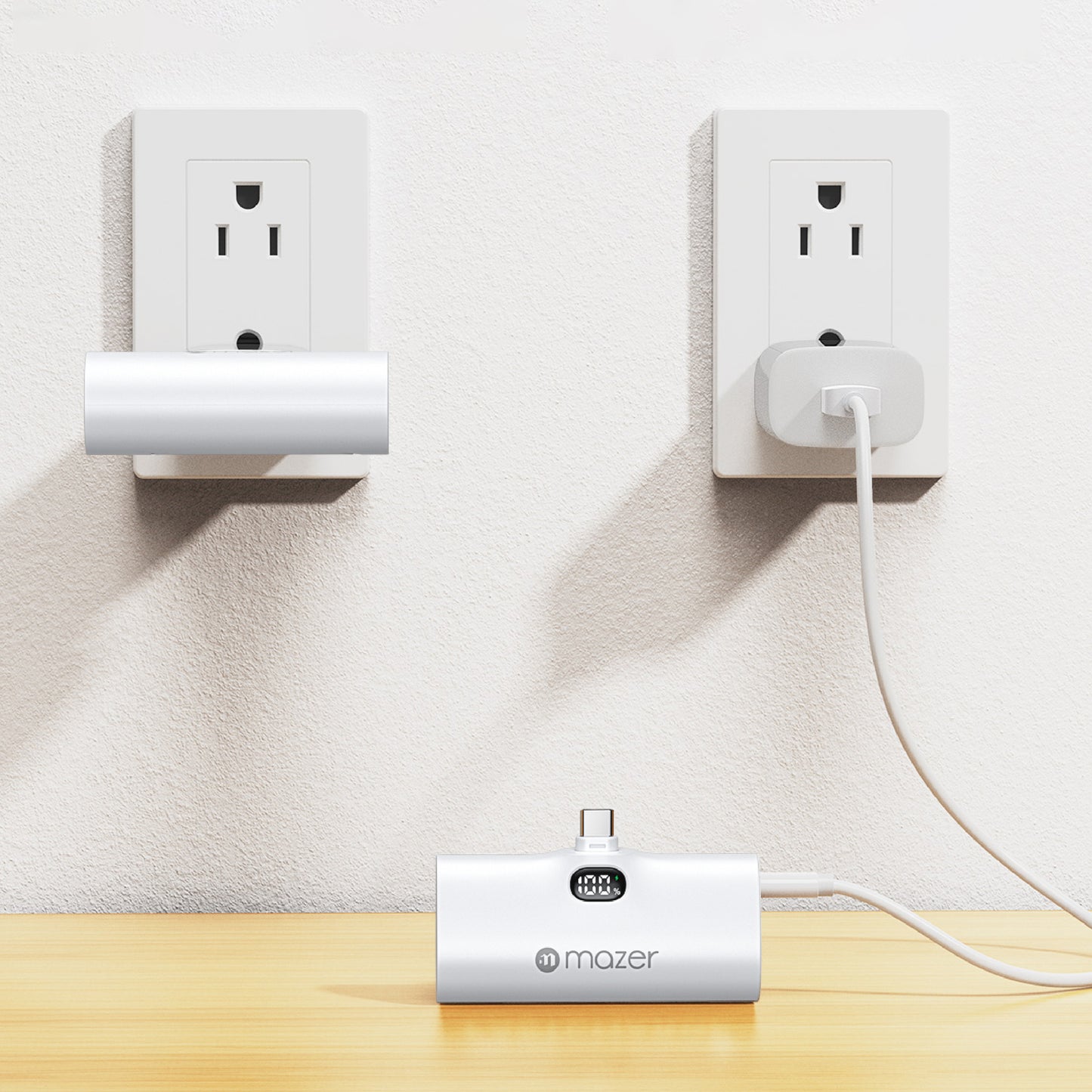 PowerCharge SuperMini 5000mAh PD20W Power Bank (Built-in USB-C Connector)