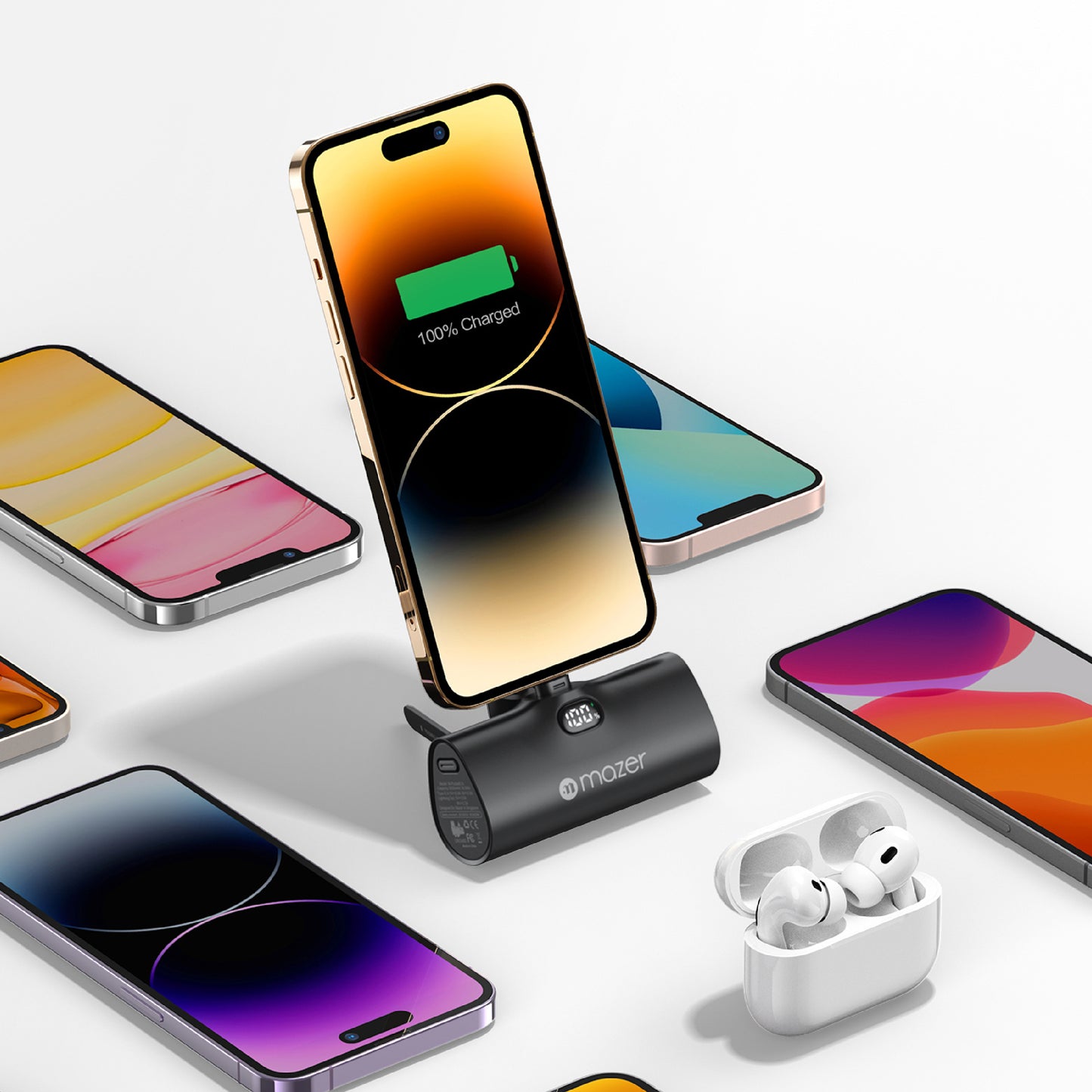 PowerCharge SuperMini 5000mAh PD20W Power Bank (Built-in Lightning Connector)