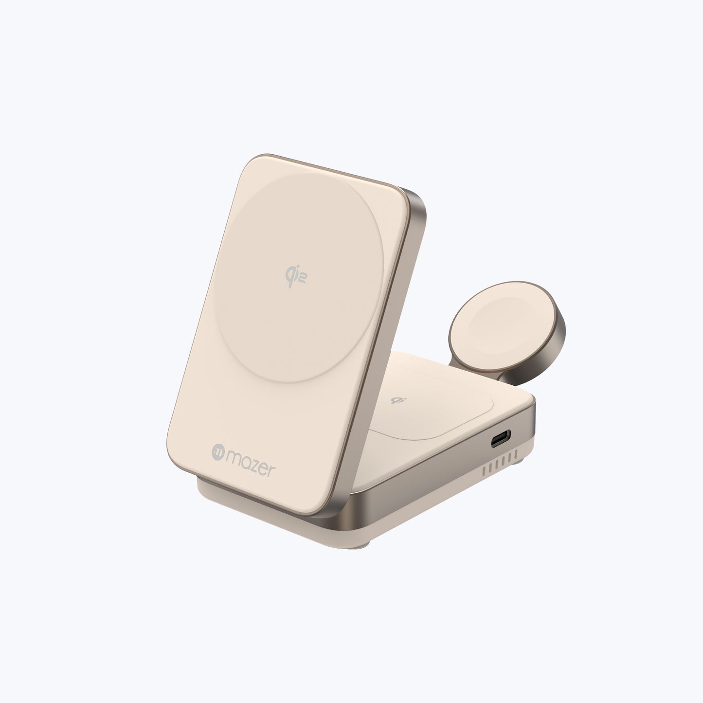 MagFold Trio Qi2 Certified 15W Foldable 3-in-1 Wireless Charger