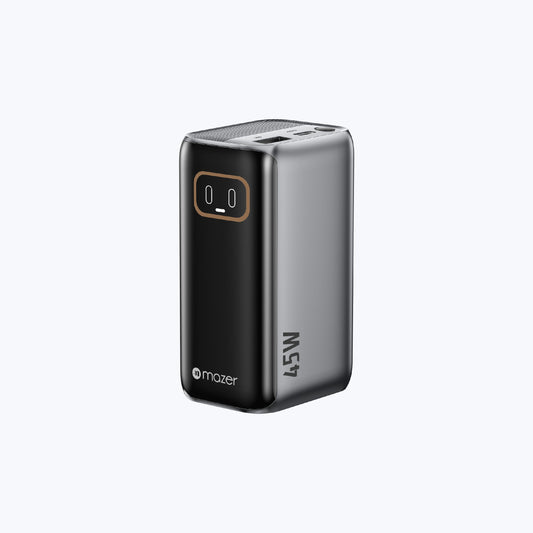 PowerCharge RLink 10,000mAh PD45W power bank with built-in retractable USB-C cable