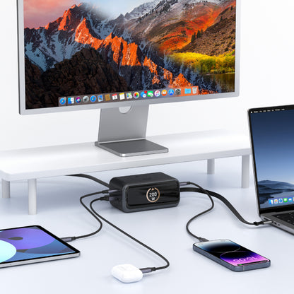 PrestigeGaN Ai 6 Ports GaN Desktop Charger 200W
