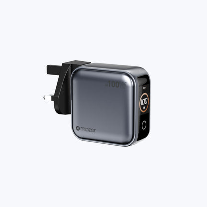 AiPrestigeGaN 100W GaN Wall Charger Ai Display (3 Ports)