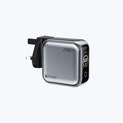 AiPrestigeGaN 100W GaN Wall Charger Ai Display (3 Ports)