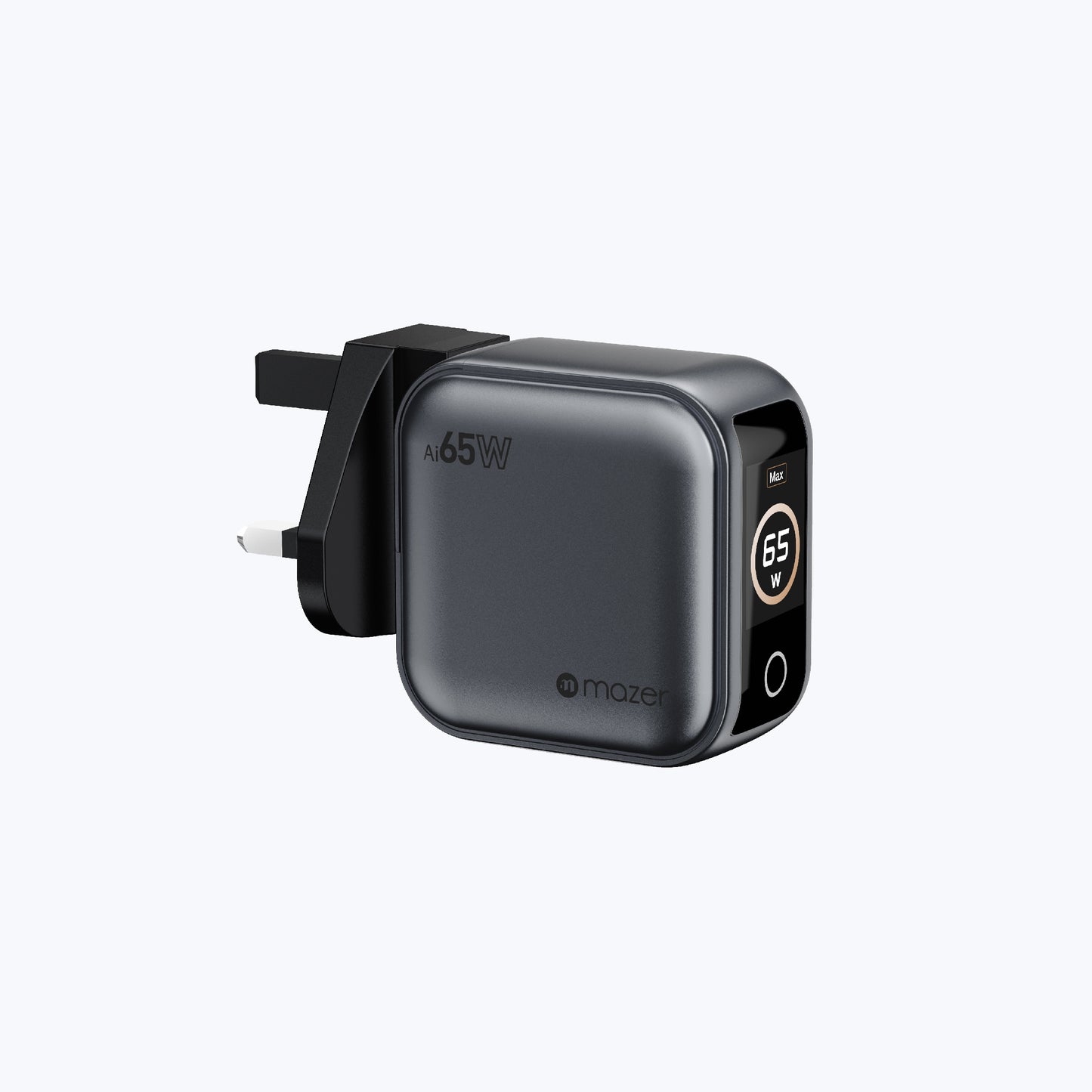 AiPrestigeGaN 65W Gan Wall Charger Ai Display (3 Ports)