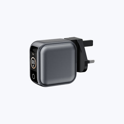 AiPrestigeGaN 65W Gan Wall Charger Ai Display (3 Ports)