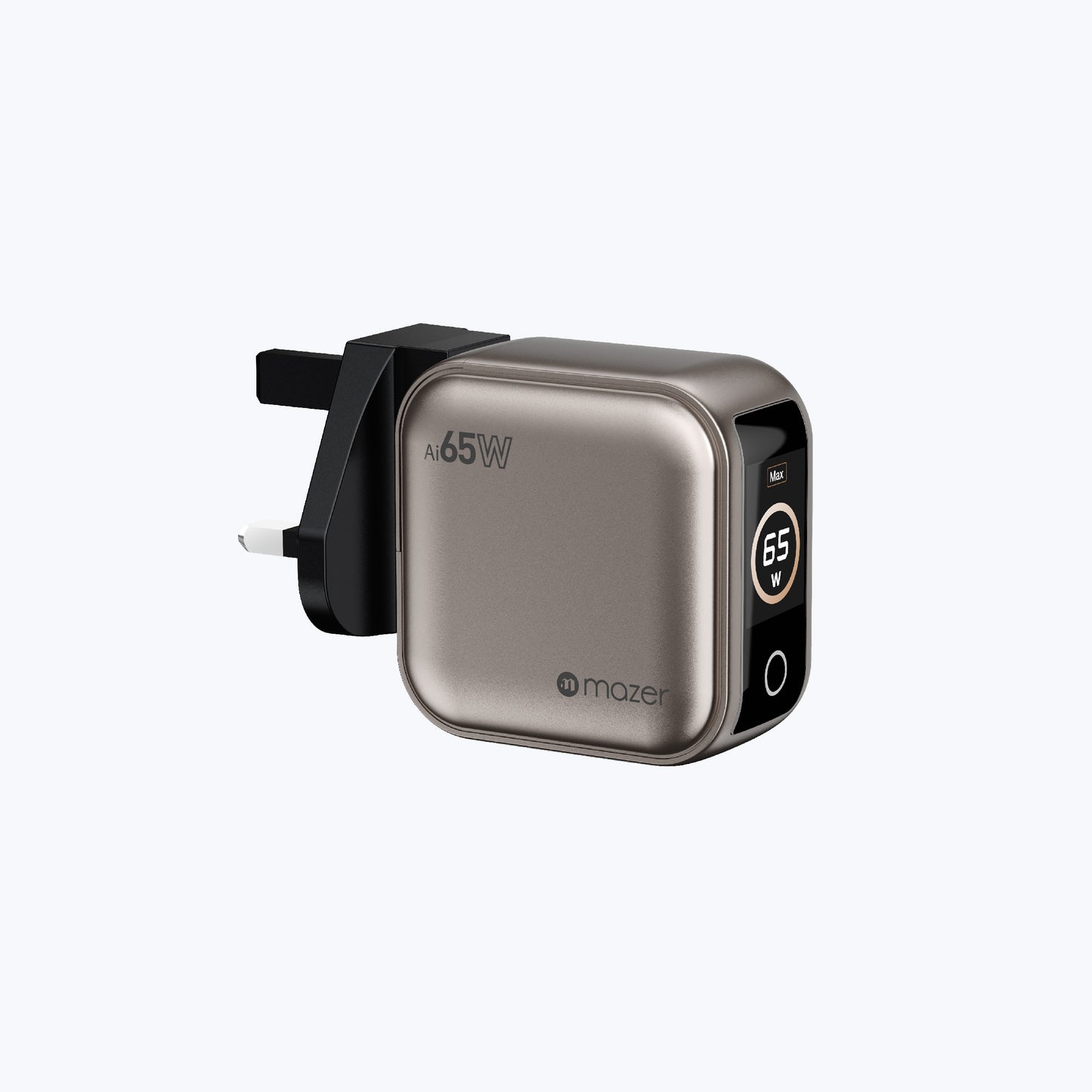 AiPrestigeGaN 65W Gan Wall Charger Ai Display (3 Ports)