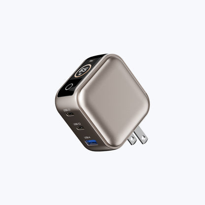 AiPrestigeGaN 65W Gan Wall Charger Ai Display (3 Ports)