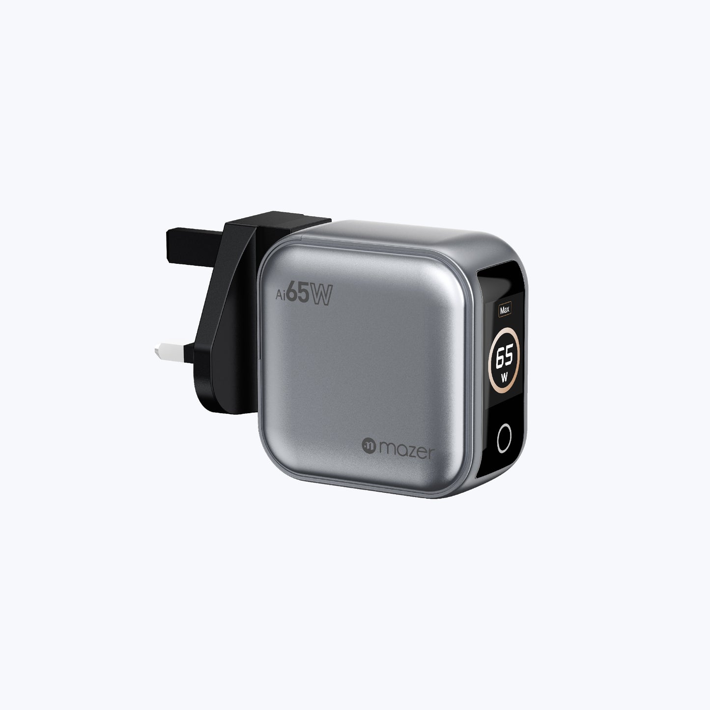 AiPrestigeGaN 65W Gan Wall Charger Ai Display (3 Ports)