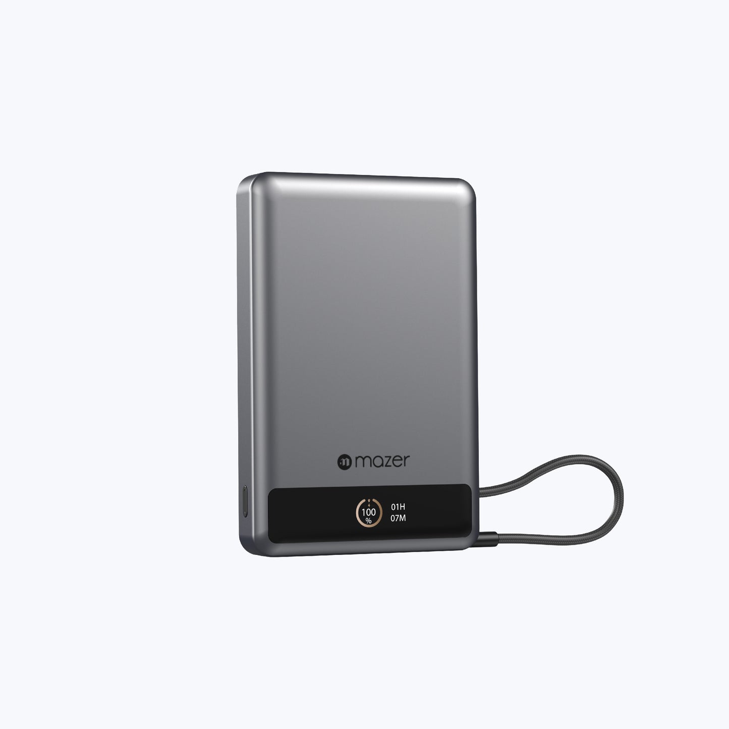 MagLink70 10,000 mAh Qi2 Certified 15W Magnetic Wireless Power Bank with Built in USB-C Cable (CCC Certified)