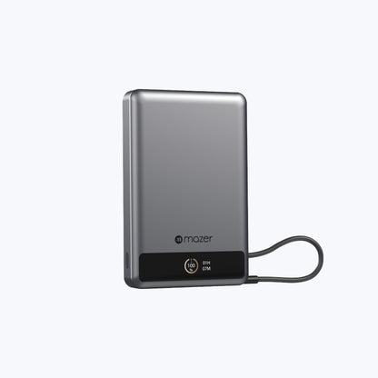 MagLink70 10,000 mAh Qi2 Certified 15W Magnetic Wireless Power Bank with Built in USB-C Cable (CCC Certified)