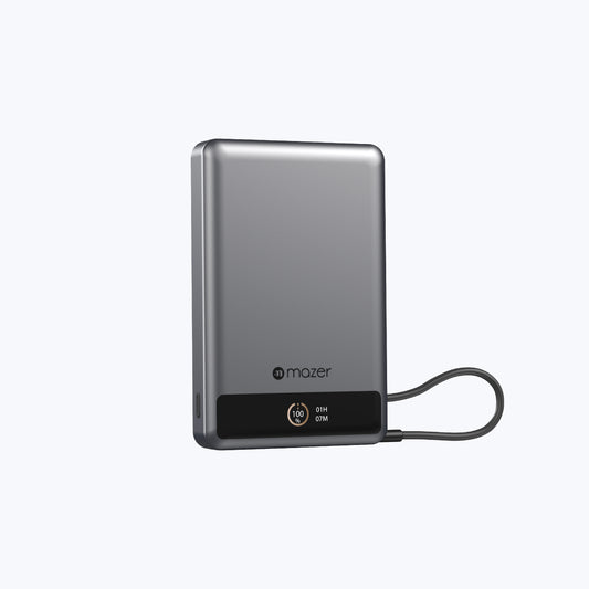 MagLink70 10,000 mAh Qi2 Certified 15W Magnetic Wireless Power Bank with Built in USB-C Cable (CCC Certified)