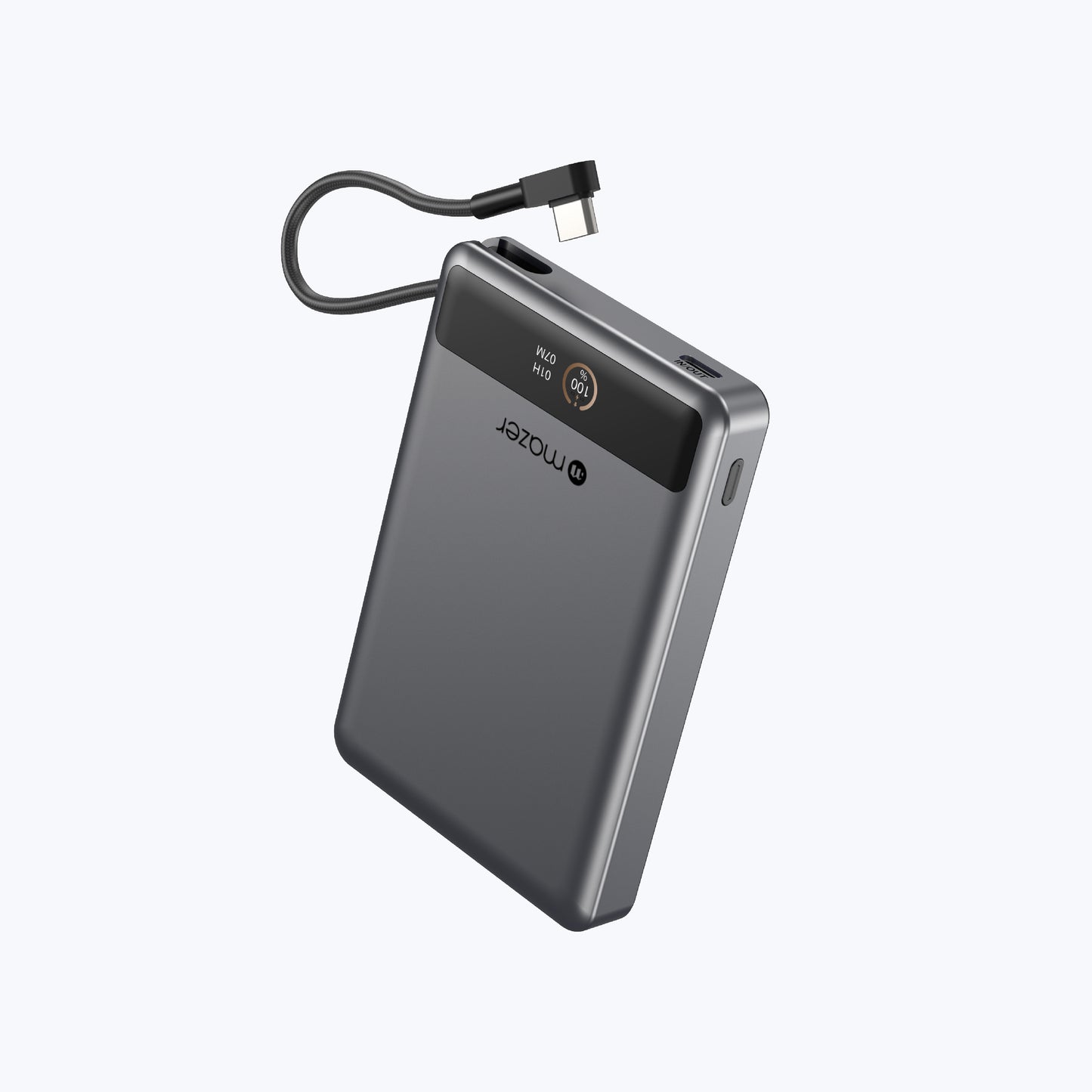 MagLink70 10,000 mAh Qi2 Certified 15W Magnetic Wireless Power Bank with Built in USB-C Cable (CCC Certified)