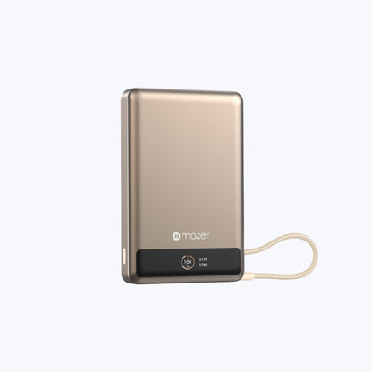 MagLink70 10,000 mAh Qi2 Certified 15W Magnetic Wireless Power Bank with Built in USB-C Cable (CCC Certified)