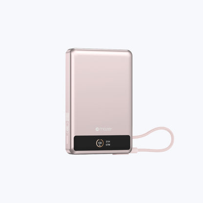 MagLink70 10,000 mAh Qi2 Certified 15W Magnetic Wireless Power Bank with Built in USB-C Cable (CCC Certified)