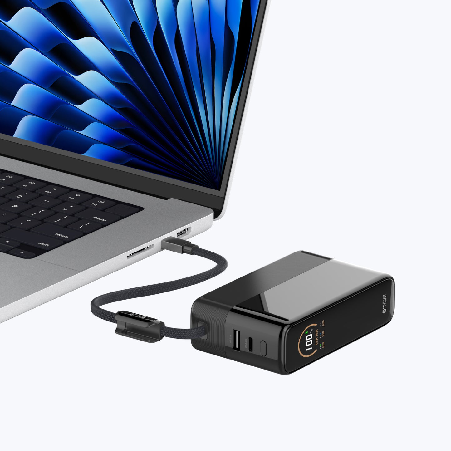 PowerCharge PD 130W 20,000 mAh (Built-in USB-C Cable) Laptop Power Bank (CCC Certified)