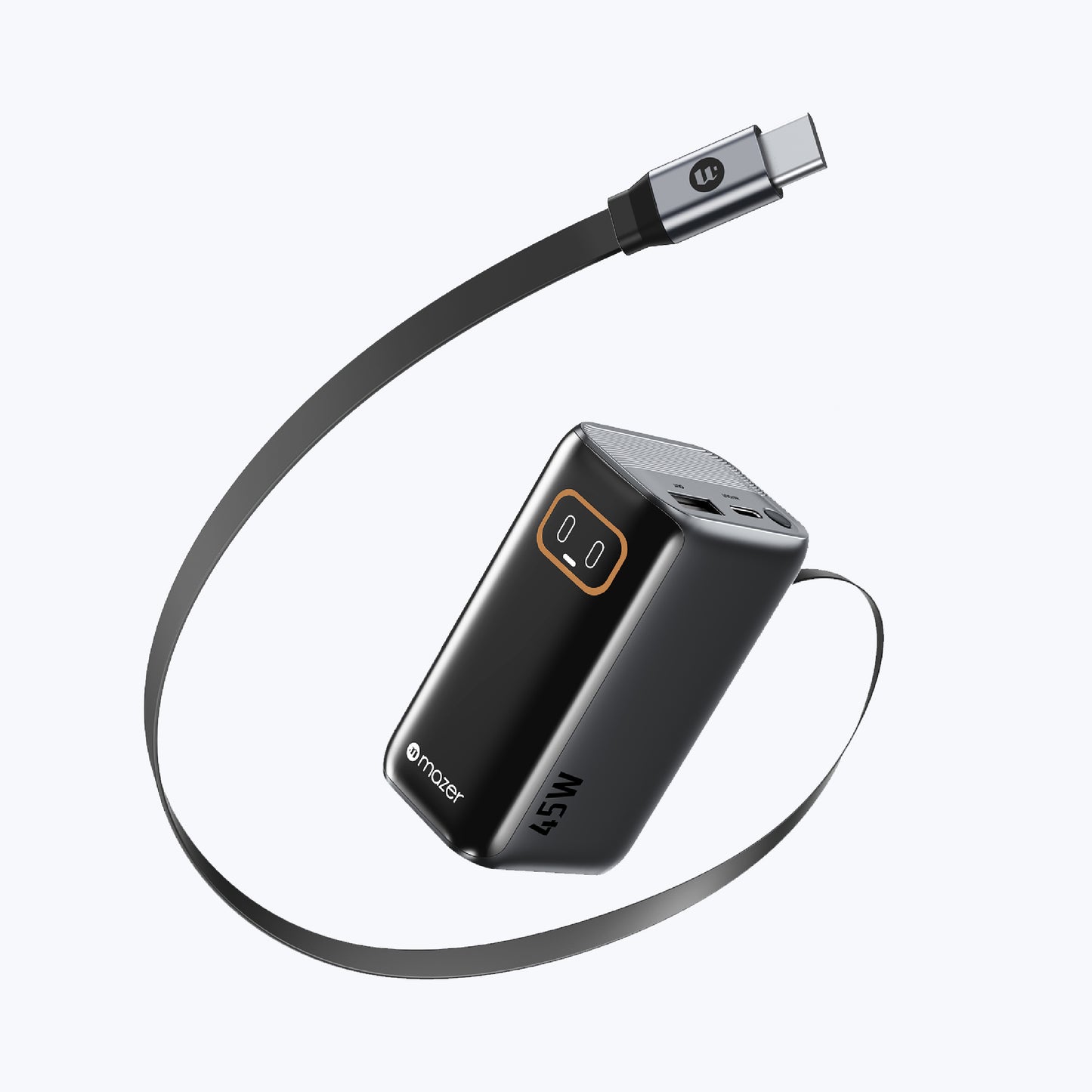 PowerCharge RLink 10,000 mAh PD45W (Built-in Retractable USB-C Cable) Power Bank (CCC Certified)