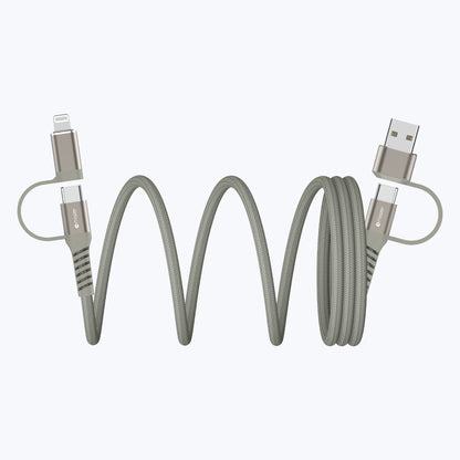 InfiniteLink COBRA Q Magnetic Organizer 4-in-1 Fast Charging Cable 60W (Braided)