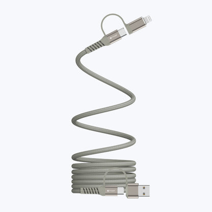 InfiniteLink COBRA Q Magnetic Organizer 4-in-1 Fast Charging Cable 60W (Braided)