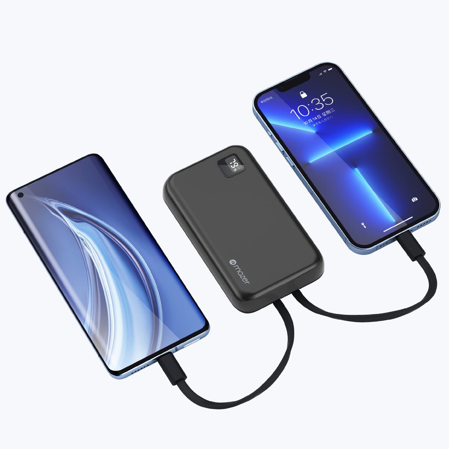 PowerCharge Link 10,000mAh (Built-in Lightning & USB C Cables) Power Bank