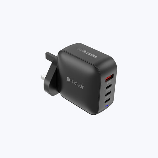 GaNPrestige 100W Gan Wall Charger with Travel Pins (4 Ports)