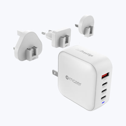 GaNPrestige V5 100W Gan Wall Charger with Travel Pins (4 Ports)