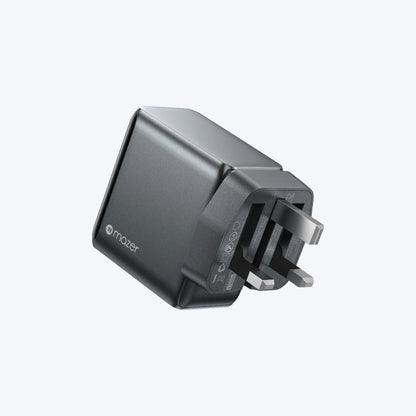PrestigeGaN Ai 120W GaN Wall Charger Ai Display (3 Ports)