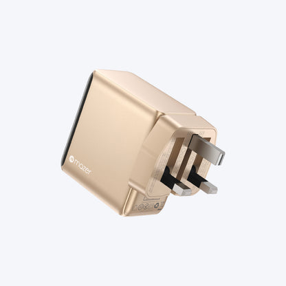 PrestigeGaN Ai 140W GaN Wall Charger Ai Display (4 Ports)
