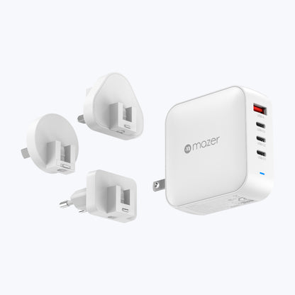 GaNPrestige 165W Gan Wall Charger with Travel Pins (4 Ports)