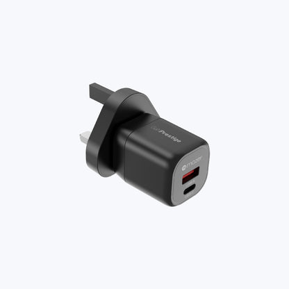 GaNPrestige V5 20W GaN Wall Charger US + UK Pin (2 Ports)