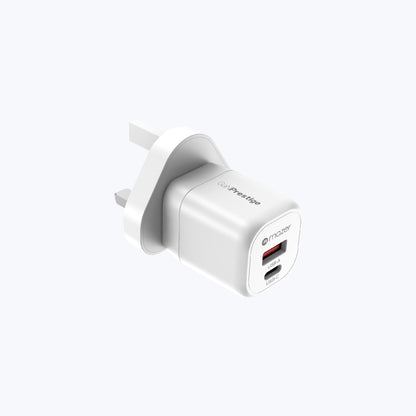 GaNPrestige V5 20W GaN Wall Charger US + UK Pin (2 Ports)