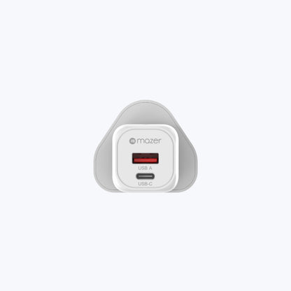 GaNPrestige V5 20W GaN Wall Charger US + UK Pin (2 Ports)
