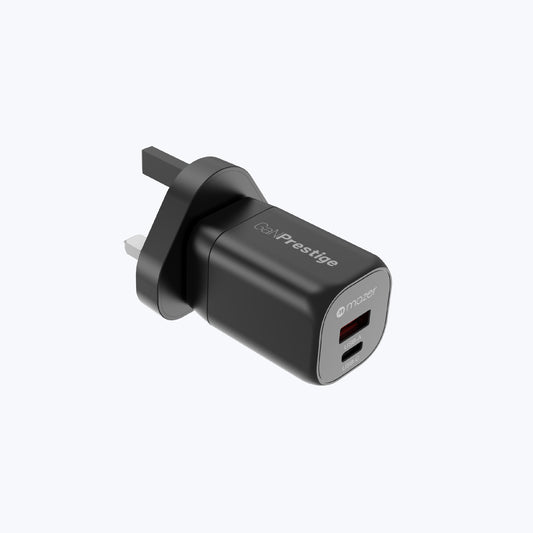 GaNPrestige V5 35W GaN Wall Charger with Travel Pins (2 Ports)