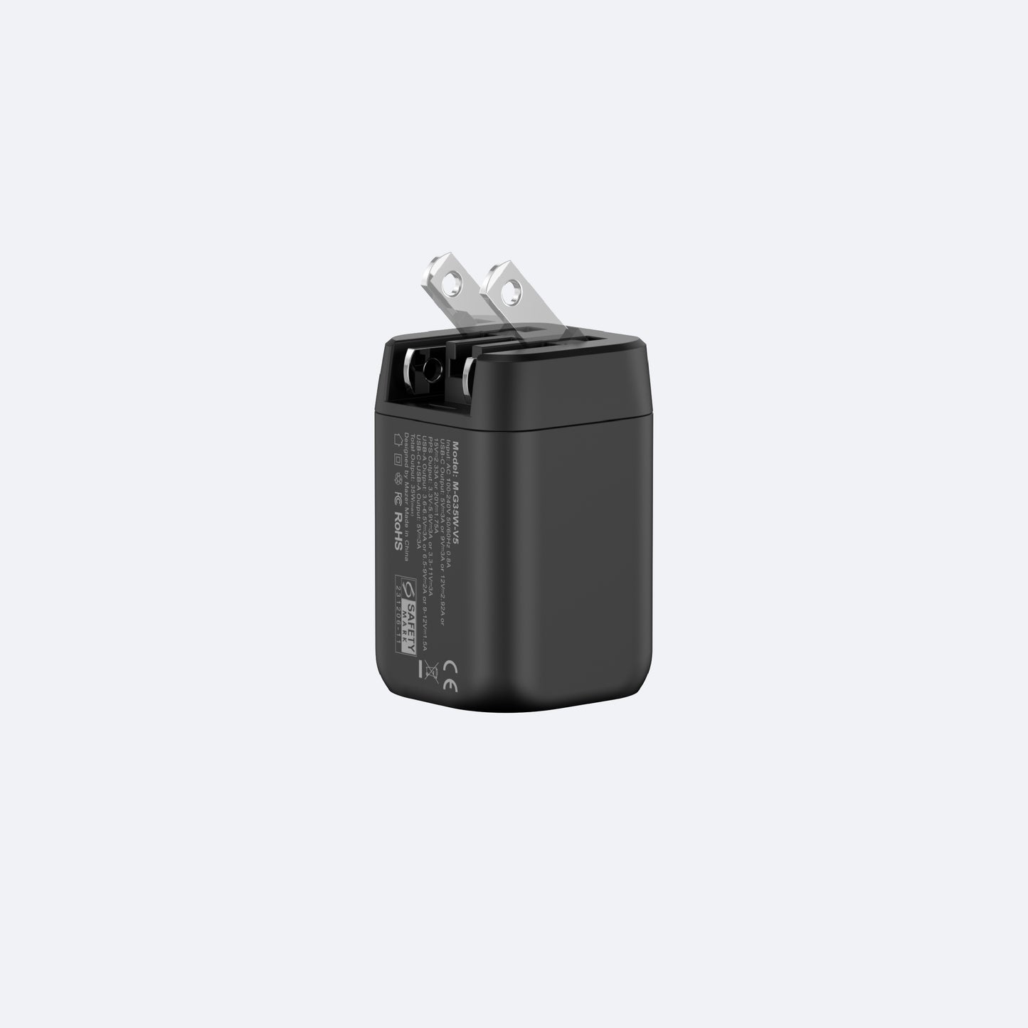 GaNPrestige 35W GaN Wall Charger with Travel Pins (2 Ports)