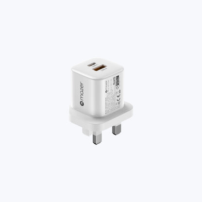 PrestigeGaN V6 35W GaN Wall Charger - UK (2 Ports)